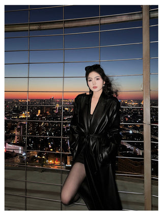 leather warrior coat