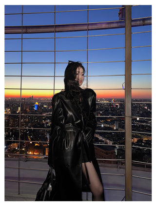leather warrior coat