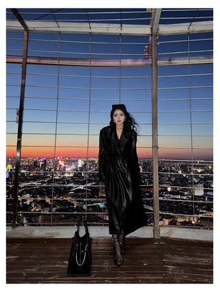 leather warrior coat