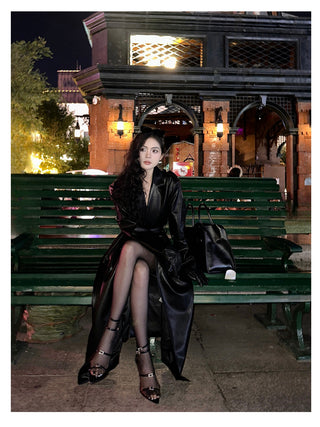 leather warrior coat