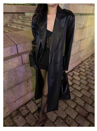 leather warrior coat