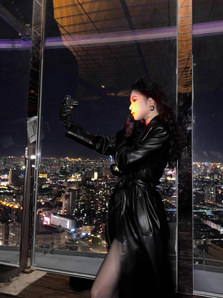 leather warrior coat