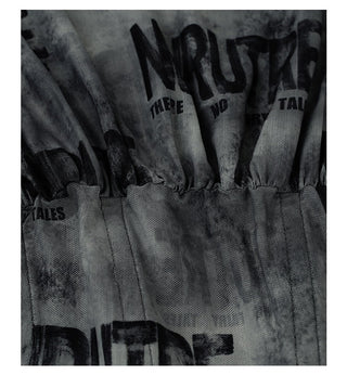 newspaper print dress