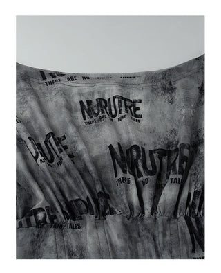 newspaper print dress