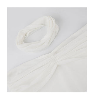 white satin dress