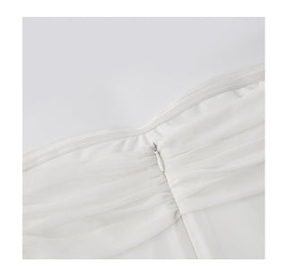 white satin dress