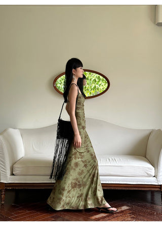 green mesh skirt