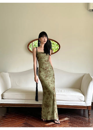 green mesh skirt