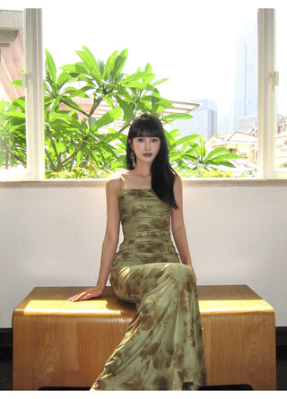 green mesh skirt