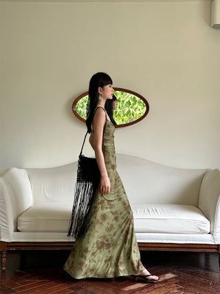 green mesh skirt