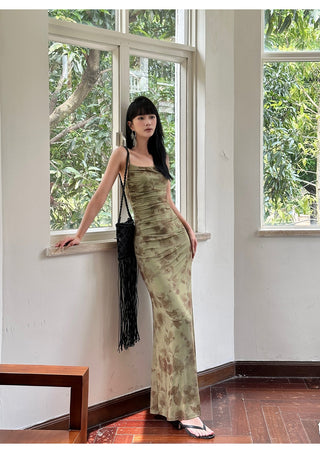 green mesh skirt