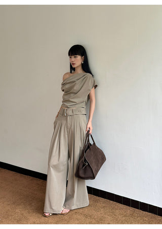 apricot pantsuit