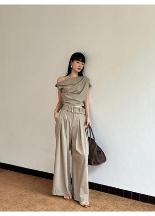 apricot pantsuit