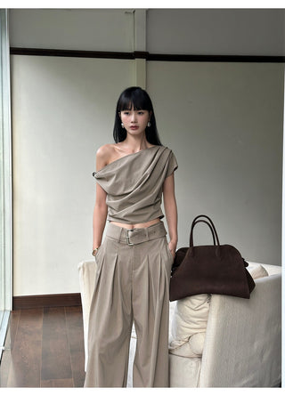 apricot pantsuit