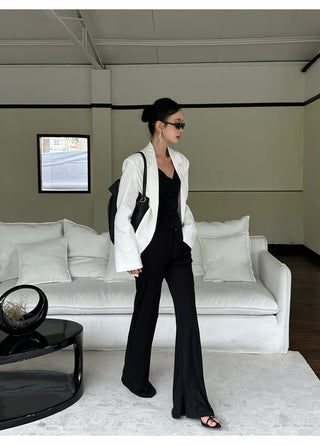 black bootcut pants