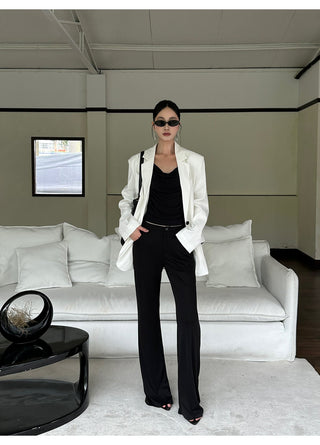 black bootcut pants