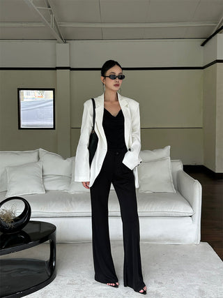 black bootcut pants