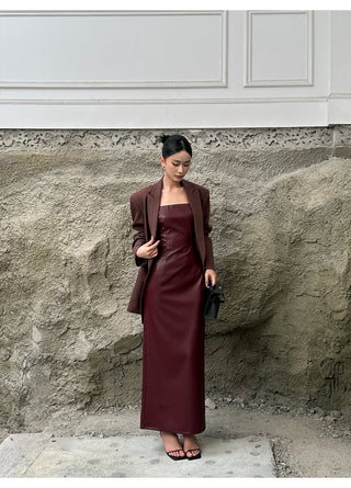wine red sling
