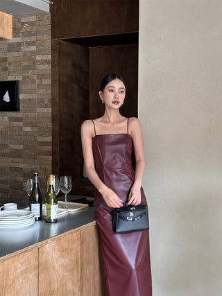 wine red sling