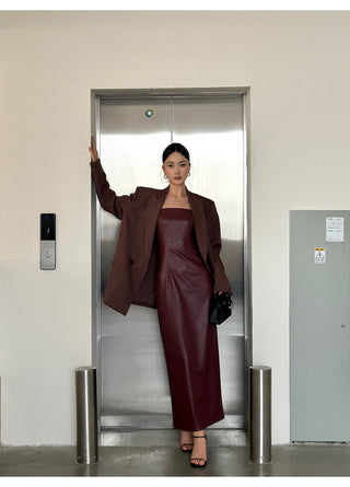 wine red sling