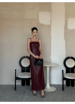 wine red sling