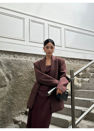 wine red sling