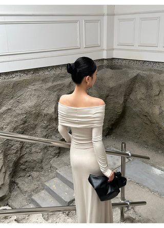 oatmeal split dress