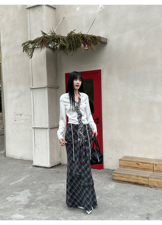 lattice fishtail dress