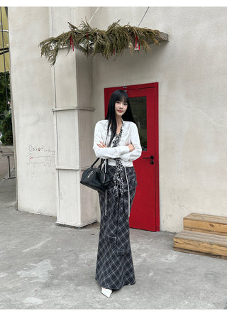 lattice fishtail dress