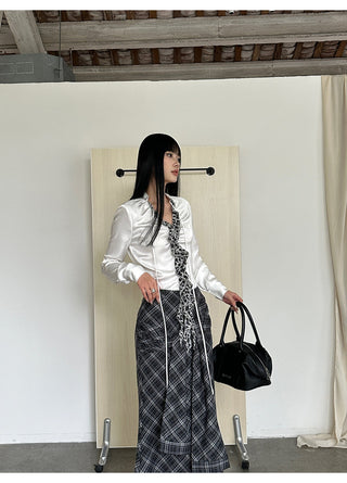 lattice fishtail dress