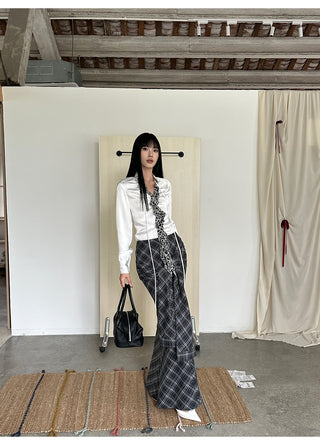 lattice fishtail dress