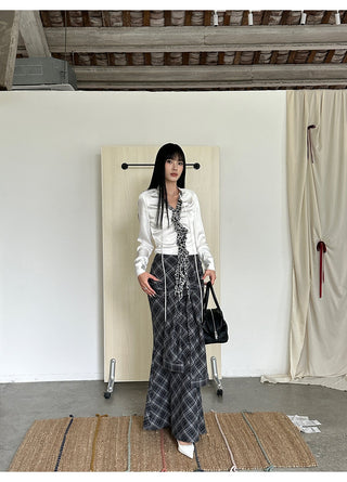 lattice fishtail dress