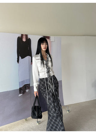 lattice fishtail dress