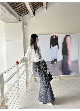 lattice fishtail dress