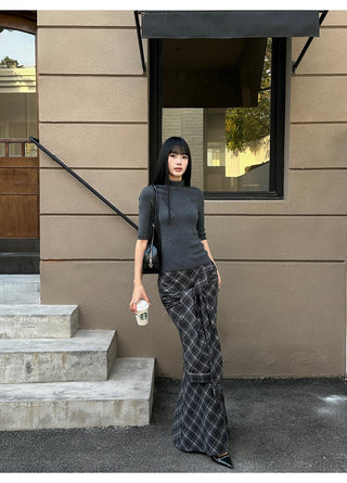 lattice fishtail dress