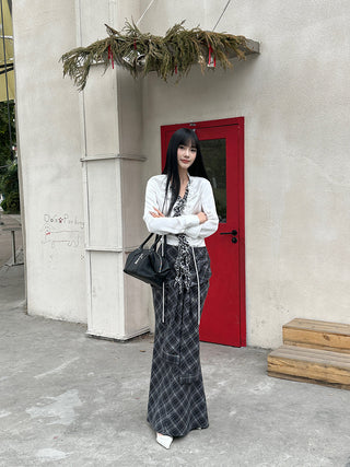lattice fishtail dress