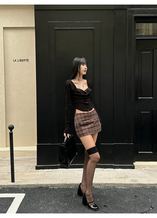 red lattice skirt