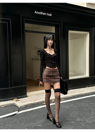 red lattice skirt