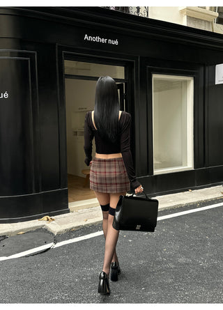 red lattice skirt
