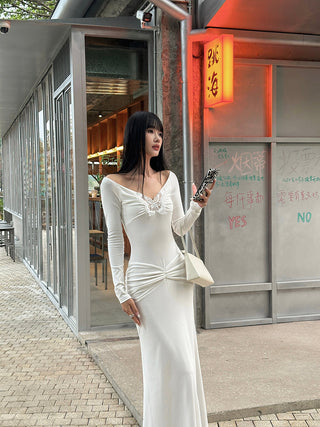 butterfly knit dress