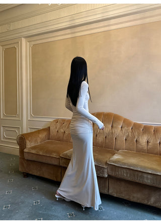 apricot twist dress