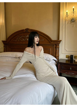 apricot twist dress