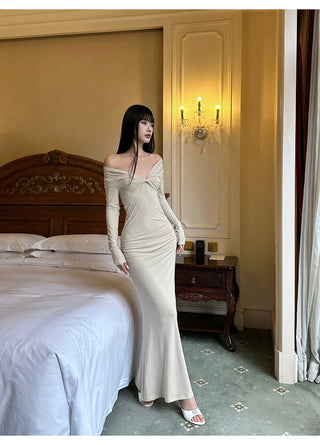 apricot twist dress