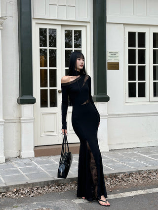 black lace skirt