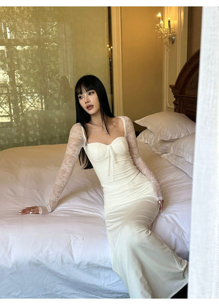 white lace set