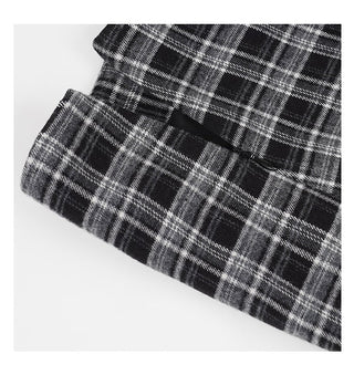 plaid ruffle skirt