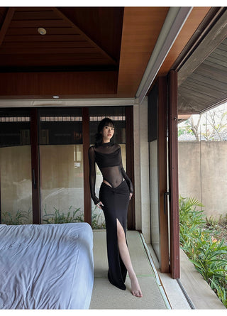 black twist skirt