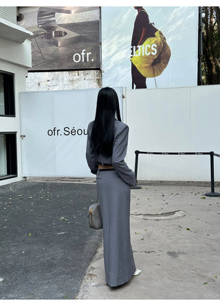 gray suit set