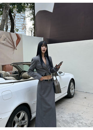 gray suit set