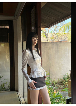 apricot puff shirt